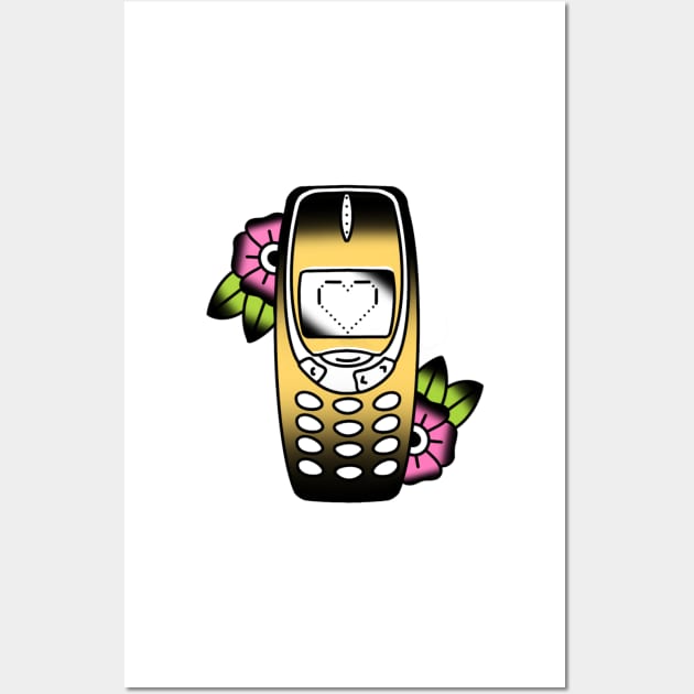 Cutesy Phone Wall Art by drawingsbydarcy